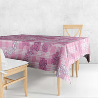 Alaka Aloha Hawaii Tablecloth Plumeria Lei With Palaka Motif LT14 - Polynesian Pride