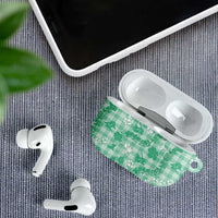 Omaomao Aloha Hawaii AirPods Case Plumeria Lei With Palaka Motif LT14 - Polynesian Pride