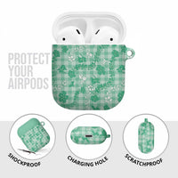 Omaomao Aloha Hawaii AirPods Case Plumeria Lei With Palaka Motif LT14 - Polynesian Pride