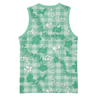 Omaomao Aloha Hawaii Basketball Jersey Plumeria Lei With Palaka Motif - Polynesian Pride