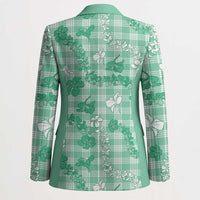 Omaomao Aloha Hawaii Blazer Plumeria Lei With Palaka Motif - Polynesian Pride