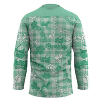 Omaomao Aloha Hawaii Hockey Jersey Plumeria Lei With Palaka Motif - Polynesian Pride