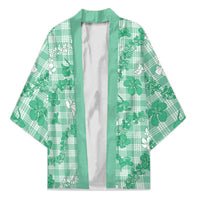 Omaomao Aloha Hawaii Kimono Plumeria Lei With Palaka Motif - Polynesian Pride