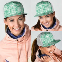 Omaomao Aloha Hawaii Mesh Trucker Cap Plumeria Lei With Palaka Motif LT14 - Polynesian Pride