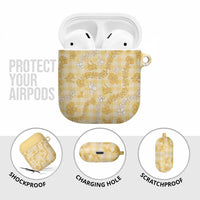 Melemele Aloha Hawaii AirPods Case Plumeria Lei With Palaka Motif LT14 - Polynesian Pride