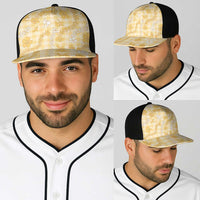 Melemele Aloha Hawaii Baseball Net Cap Plumeria Lei With Palaka Motif LT14 - Polynesian Pride