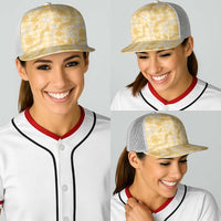 Melemele Aloha Hawaii Baseball Net Cap Plumeria Lei With Palaka Motif LT14 - Polynesian Pride