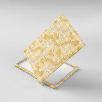 Melemele Aloha Hawaii Canvas Wall Art Plumeria Lei With Palaka Motif - Polynesian Pride