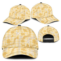 Melemele Aloha Hawaii Classic Cap Plumeria Lei With Palaka Motif LT14 - Polynesian Pride