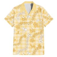 Melemele Aloha Hawaii Hawaiian Shirt Plumeria Lei With Palaka Motif - Polynesian Pride