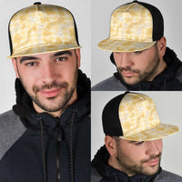 Melemele Aloha Hawaii Mesh Trucker Cap Plumeria Lei With Palaka Motif LT14 - Polynesian Pride