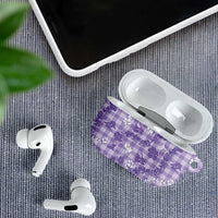 Poni Aloha Hawaii AirPods Case Plumeria Lei With Palaka Motif LT14 - Polynesian Pride