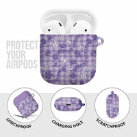 Poni Aloha Hawaii AirPods Case Plumeria Lei With Palaka Motif LT14 - Polynesian Pride