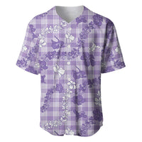 Poni Aloha Hawaii Baseball Jersey Plumeria Lei With Palaka Motif - Polynesian Pride