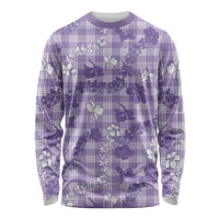 Poni Aloha Hawaii Long Sleeve Shirt Plumeria Lei With Palaka Motif - Polynesian Pride