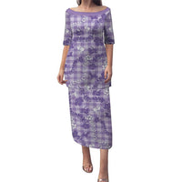 Poni Aloha Hawaii Puletasi Plumeria Lei With Palaka Motif - Polynesian Pride