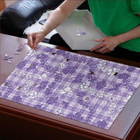 Poni Aloha Hawaii Puzzle Plumeria Lei With Palaka Motif - Polynesian Pride