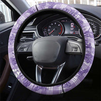 Poni Aloha Hawaii Steering Wheel Cover Plumeria Lei With Palaka Motif - Polynesian Pride