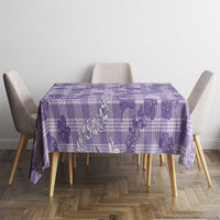 Poni Aloha Hawaii Tablecloth Plumeria Lei With Palaka Motif - Polynesian Pride