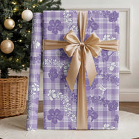 Poni Aloha Hawaii Wrapping Paper Plumeria Lei With Palaka Motif - Polynesian Pride