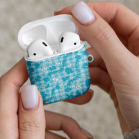 Polu Aloha Hawaii AirPods Case Plumeria Lei With Palaka Motif LT14 - Polynesian Pride