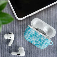 Polu Aloha Hawaii AirPods Case Plumeria Lei With Palaka Motif LT14 - Polynesian Pride