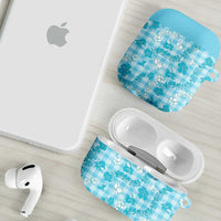 Polu Aloha Hawaii AirPods Case Plumeria Lei With Palaka Motif LT14 - Polynesian Pride