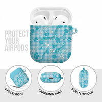Polu Aloha Hawaii AirPods Case Plumeria Lei With Palaka Motif LT14 - Polynesian Pride
