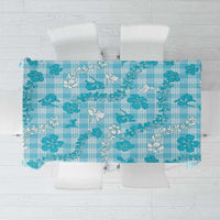 Polu Aloha Hawaii Tablecloth Plumeria Lei With Palaka Motif - Polynesian Pride