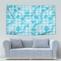 Polu Aloha Hawaii Tapestry Plumeria Lei With Palaka Motif - Polynesian Pride