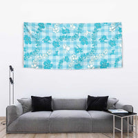 Polu Aloha Hawaii Tapestry Plumeria Lei With Palaka Motif - Polynesian Pride