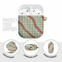Omaomao Aloha Hawaii AirPods Case Rosebud Lei With Palaka Motif LT14 - Polynesian Pride