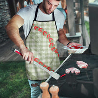 Omaomao Aloha Hawaii Apron Rosebud Lei With Palaka Motif - Polynesian Pride