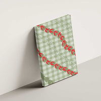 Omaomao Aloha Hawaii Canvas Wall Art Rosebud Lei With Palaka Motif - Polynesian Pride