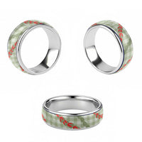 Omaomao Aloha Hawaii Classic Ring Rosebud Lei With Palaka Motif - Polynesian Pride