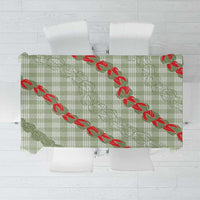 Omaomao Aloha Hawaii Tablecloth Rosebud Lei With Palaka Motif - Polynesian Pride