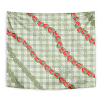 Omaomao Aloha Hawaii Tapestry Rosebud Lei With Palaka Motif - Polynesian Pride