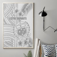 Samoa White Sunday Canvas Wall Art Manuia le Aso Sa o Tamaiti Polynesian Plumeria LT14 - Polynesian Pride