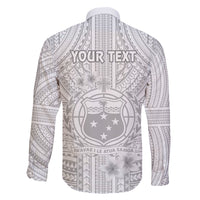 personalised-samoa-white-sunday-family-matching-off-shoulder-long-sleeve-dress-and-hawaiian-shirt-manuia-le-aso-sa-o-tamaiti-polynesian-plumeria