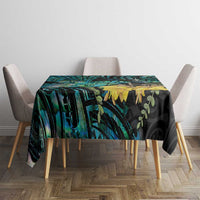 New Zealand Fantail Bird Tablecloth Maori Piwakawaka Kowhai - Paua Shell Pattern LT14 - Polynesian Pride