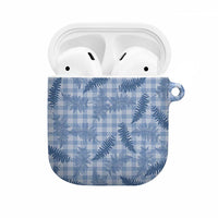 Blue Palaka Hawaii Palapalai AirPods Case Hawaiian Fern LT14 Blue - Polynesian Pride