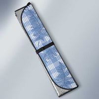 Blue Palaka Hawaii Palapalai Auto Sun Shade Hawaiian Fern - Polynesian Pride