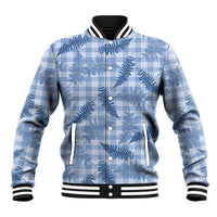Blue Palaka Hawaii Palapalai Baseball Jacket Hawaiian Fern LT14 Unisex Blue - Polynesian Pride