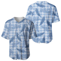Blue Palaka Hawaii Palapalai Baseball Jersey Hawaiian Fern LT14 - Polynesian Pride