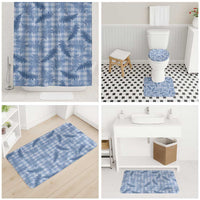 Blue Palaka Hawaii Palapalai Bathroom Set Hawaiian Fern - Polynesian Pride