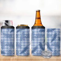 Blue Palaka Hawaii Palapalai 4 in 1 Can Cooler Tumbler Hawaiian Fern - Polynesian Pride