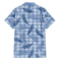 Blue Palaka Hawaii Palapalai Family Matching Tank Maxi Dress and Hawaiian Shirt Hawaiian Fern LT14 - Polynesian Pride
