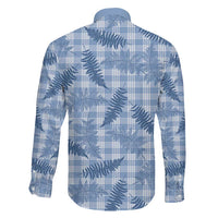 Blue Palaka Hawaii Palapalai Family Matching Tank Maxi Dress and Hawaiian Shirt Hawaiian Fern LT14 - Polynesian Pride