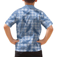 Blue Palaka Hawaii Palapalai Hawaiian Shirt Hawaiian Fern LT14 - Polynesian Pride