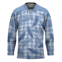 Blue Palaka Hawaii Palapalai Hockey Jersey Hawaiian Fern LT14 Unisex Blue - Polynesian Pride